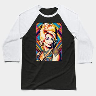 Art Deco Dolly Baseball T-Shirt